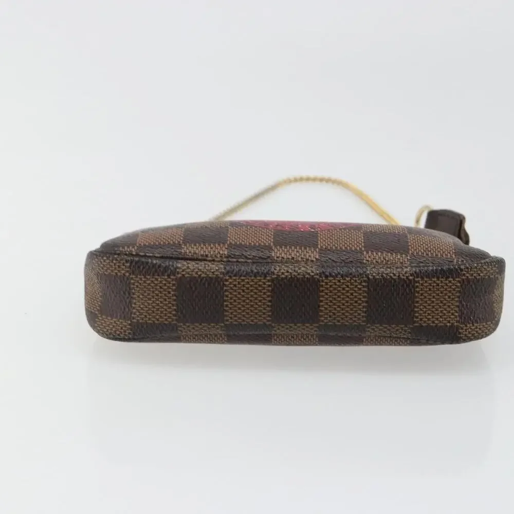 Louis Vuitton Damier Ebene T&b Mini Pochette Accessoires Pouch Brown